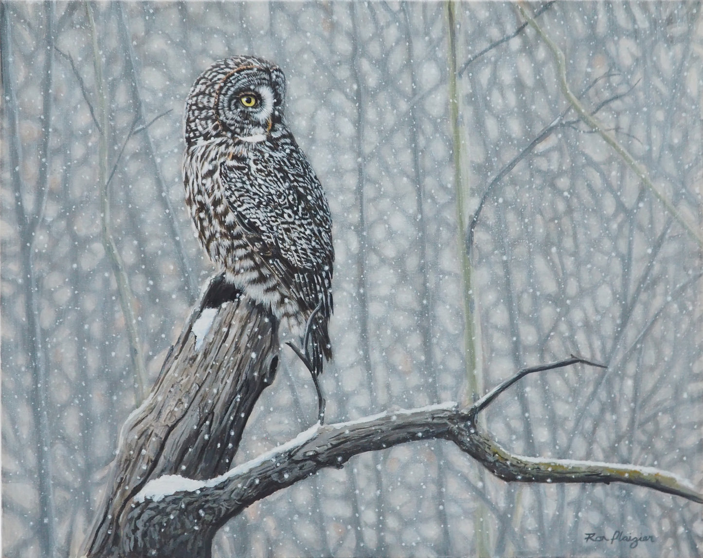 Whispers in the Snow - 16"x20" Original Framed