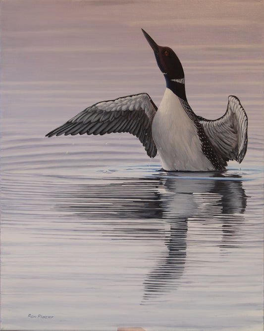 Crowe Lake Loon 20"x16" - SOLD - image 0