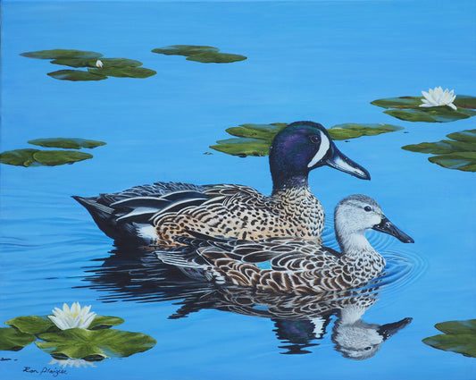 Serene Waters - 16"x20" Original Framed image 0