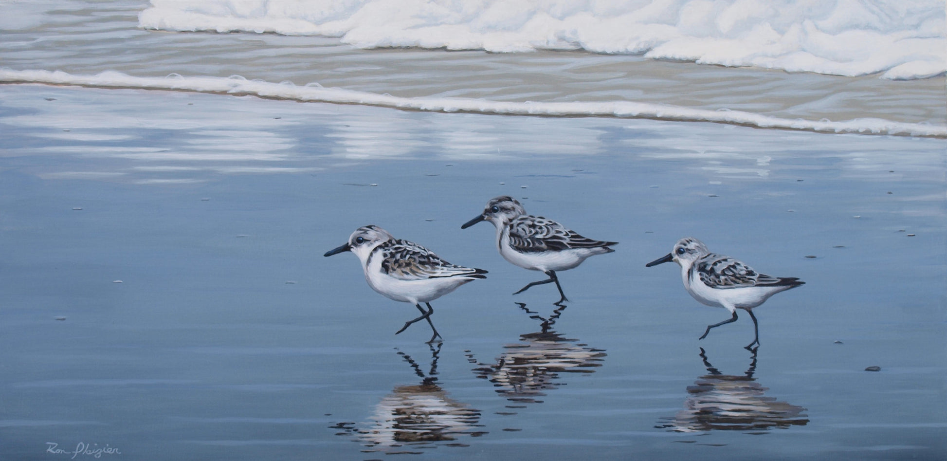 A Walk on the Beach - 10"x20" -Sold- image 0