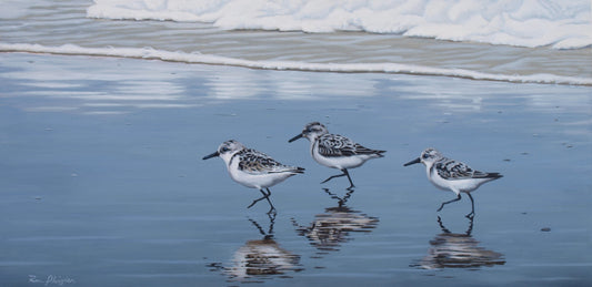 A Walk on the Beach - 10"x20" -Sold- image 0