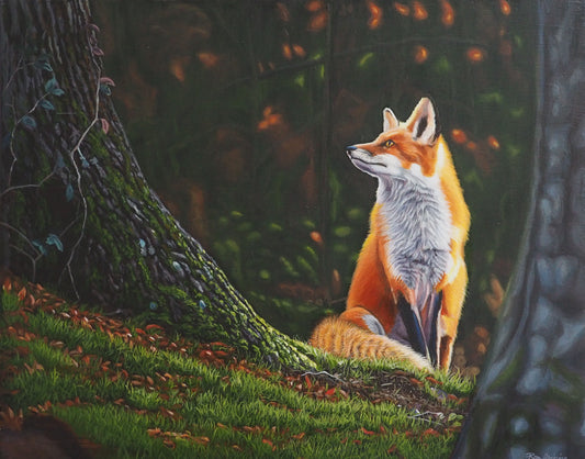 A Glimpse of Solitude - 16"x20" Original Framed